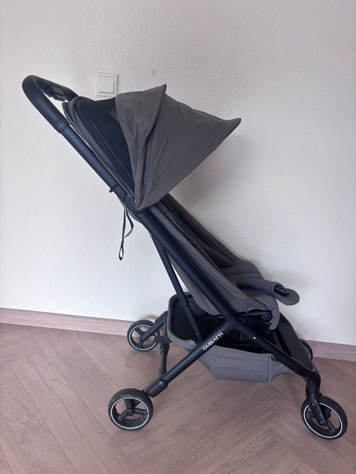 Dubatti Smart Buggy Grijs - fijne compacte buggy, Ophalen, Gebruikt, Overige merken, Verstelbare rugleuning