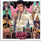 leuk  Elvis tasje  met drukker en losse schouderband, Verzenden, Nieuw, Overige kleuren, Schoudertasje