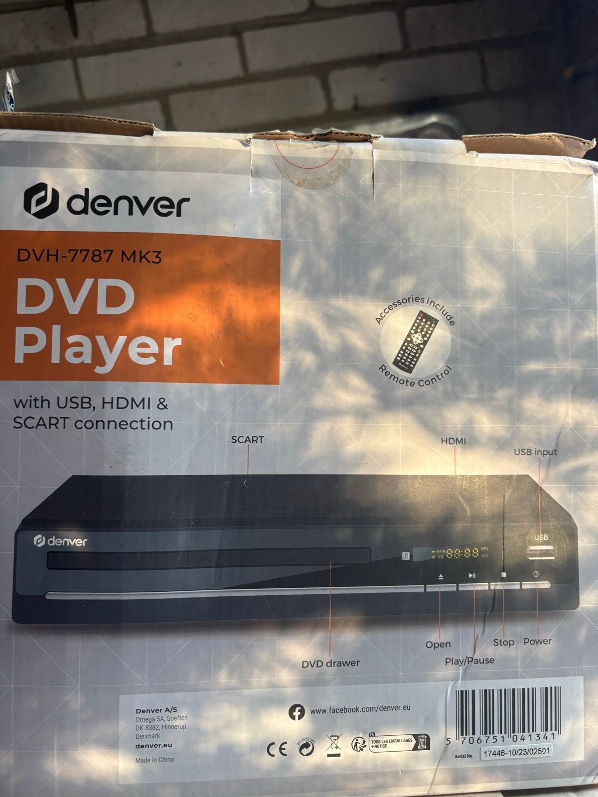 Denver DVD Speler met HDMI, Scart en USB - NIEUW, Audio, Tv en Foto, Den, Den, Nieuw, Den