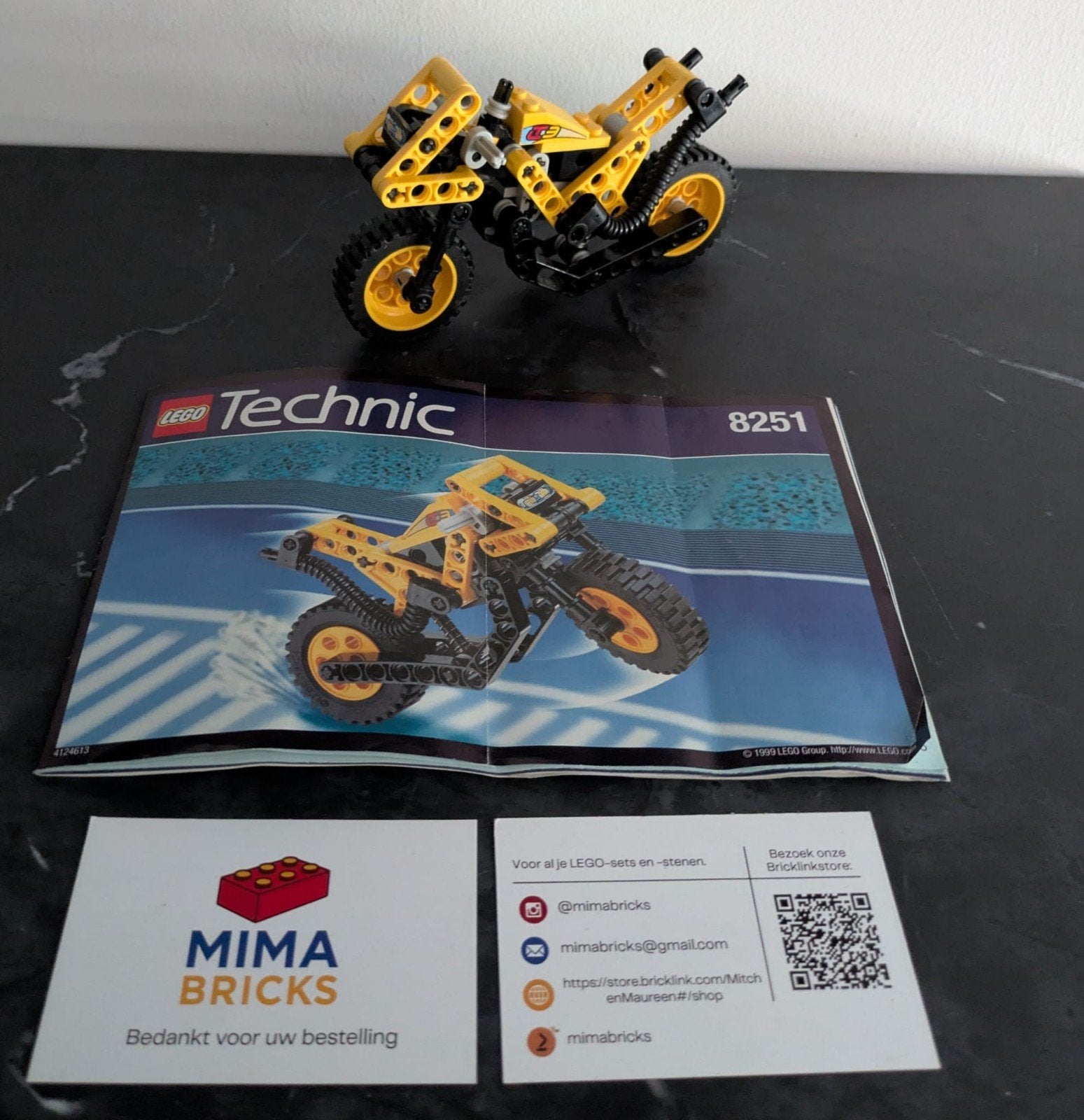Lego Technic Motor 8251 - Complete set, Ophalen of Verzenden, Lego, Lego, Lego