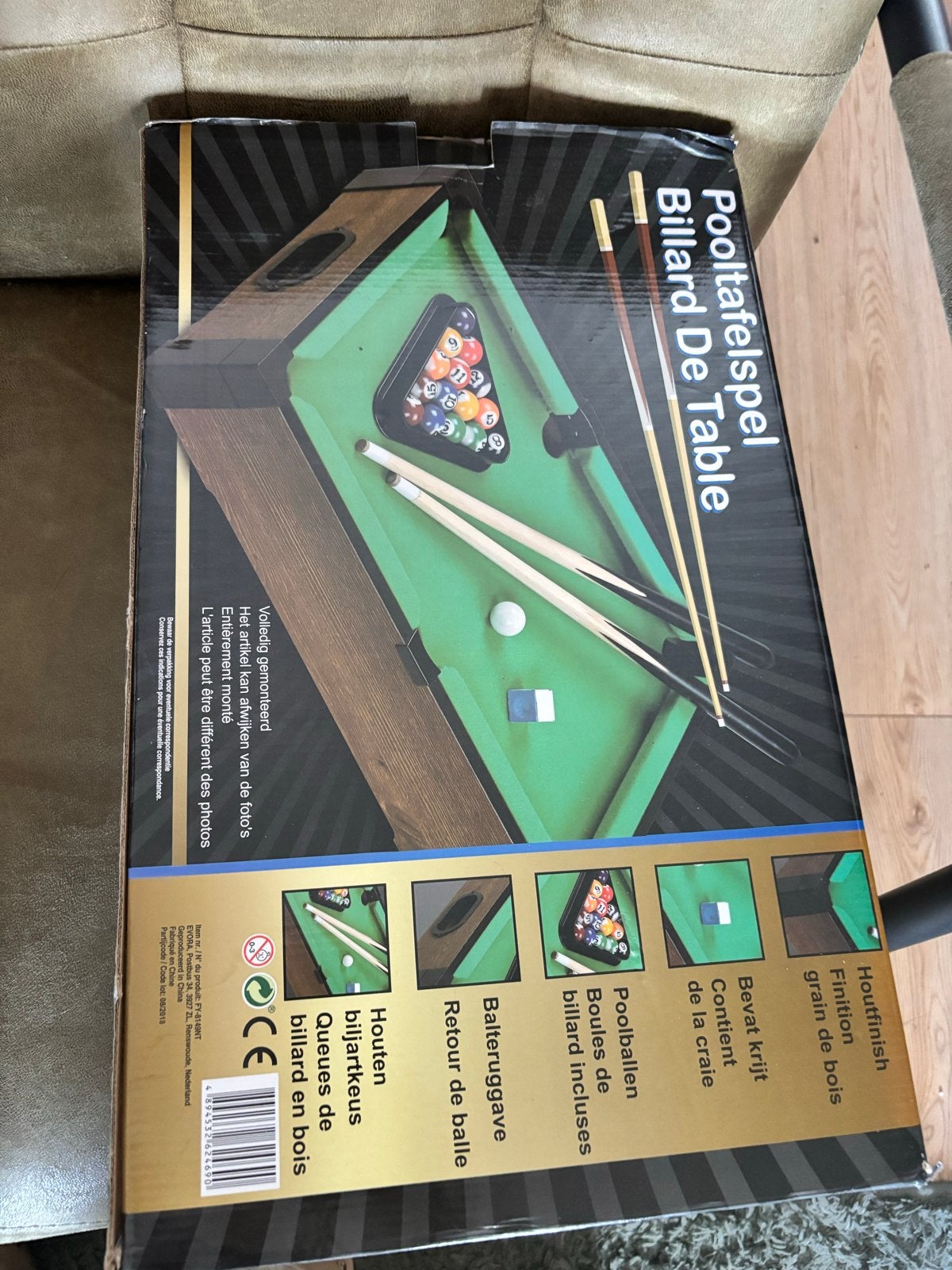 Pooltafelspel - Compact Biljart De Table, Ophalen of Verzenden, Nieuw, Pooltafel