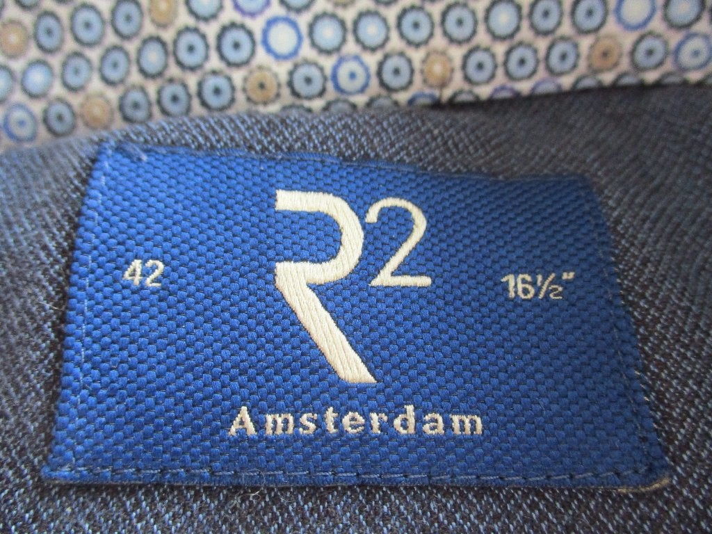 R2 Amsterdam, size 42, Kleding | Heren, Zo goed als nieuw, Halswijdte 41/42 (L), R2 Amsterdam, Verzenden