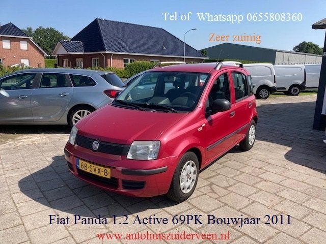 Fiat Panda 1.2 69PK Active Zéér Zuinig Rijden ! (bj 2011), 21 km/l, Euro 5, Stof, Gebruikt