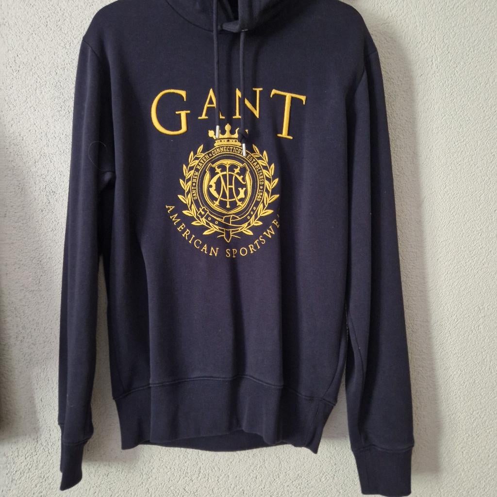 Gant hoodie sweater gestikt logo Maat M, Kleding | Heren, Truien en Vesten, GANT, Nieuw, Verzenden, Maat 48/50 (M)