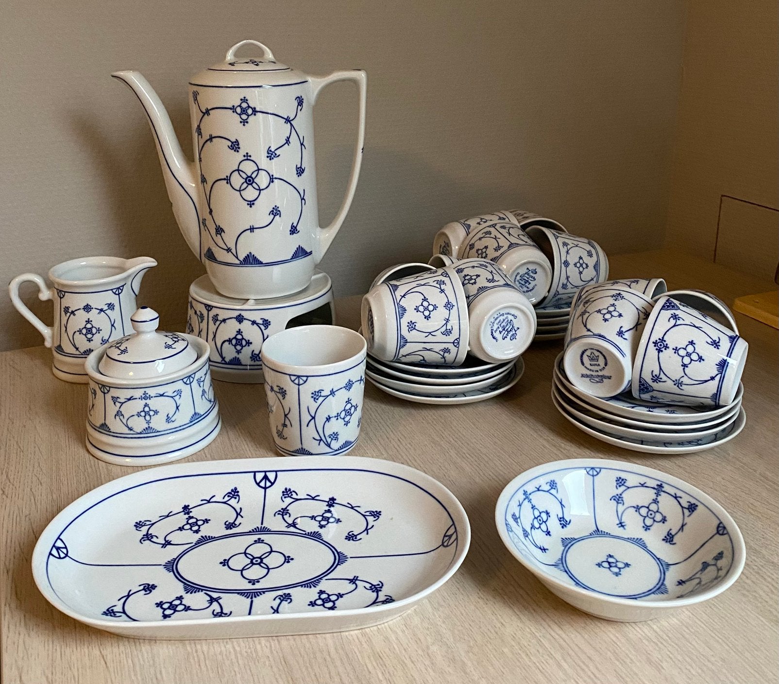 Prachtig vintage servies Jäger Eisenberg, Antiek en Kunst, Ophalen of Verzenden