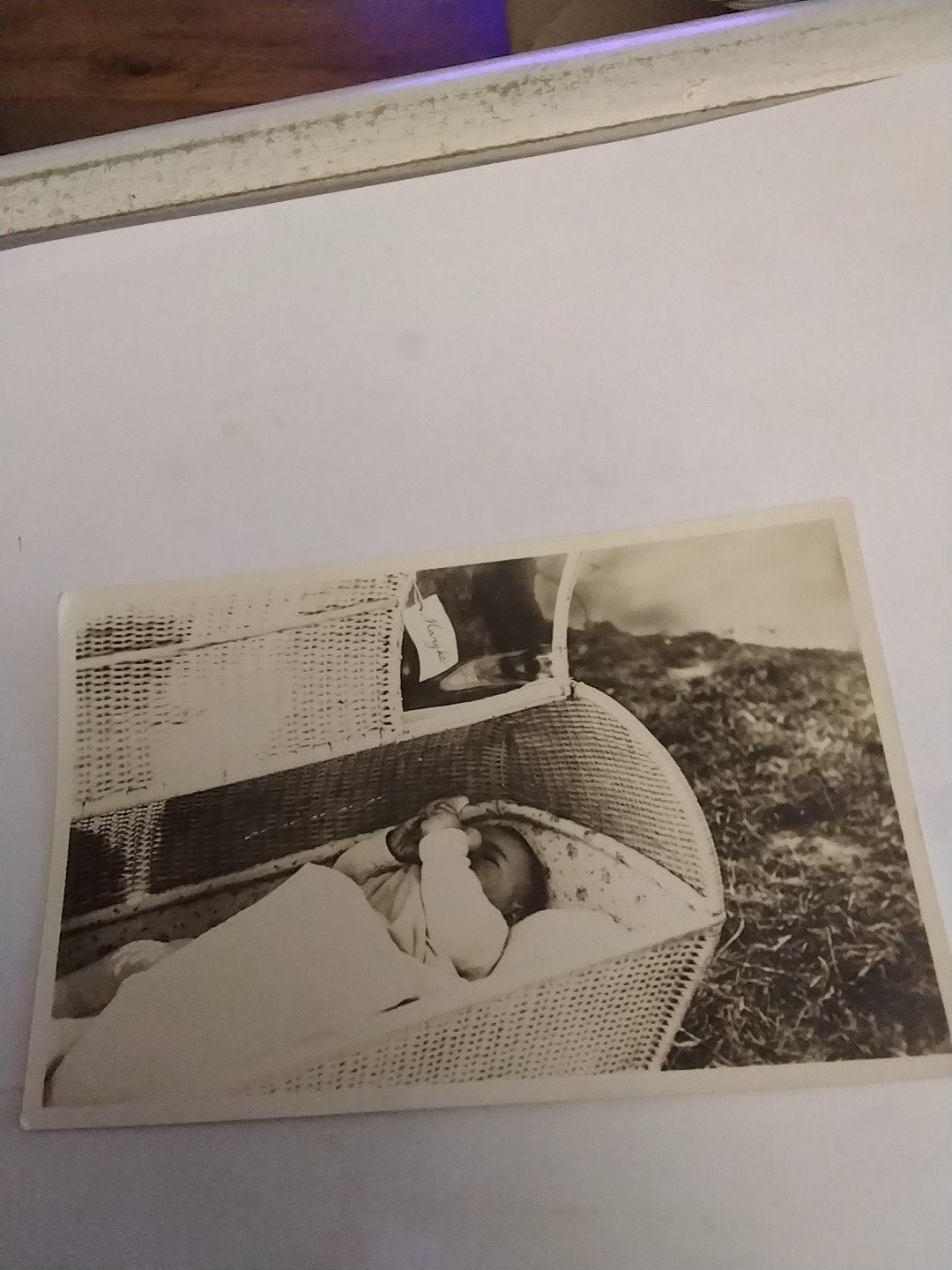 Zeldzame foto Prinses Marijke (Christina) in wieg, 1948, Ophalen of Verzenden, 1940 tot 1960