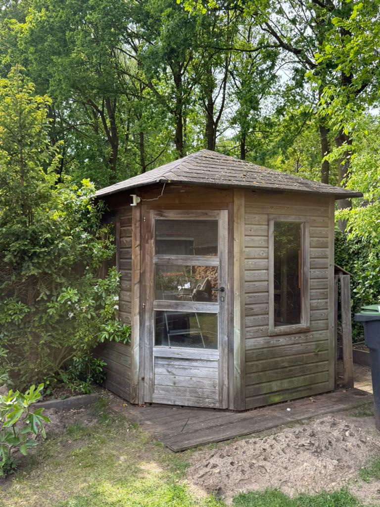 Tuinhuisje , met vloer ., Ophalen of Verzenden, Hout, Overige typen