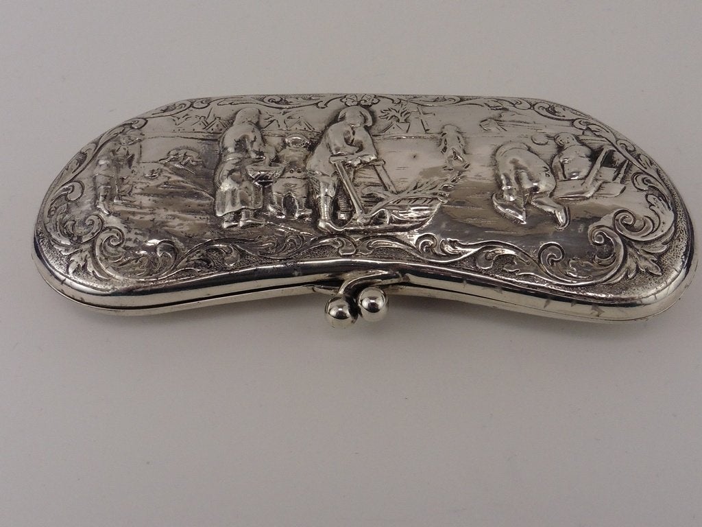 Zilveren brillenkoker                                    Z23, Ophalen of Verzenden, Zilver