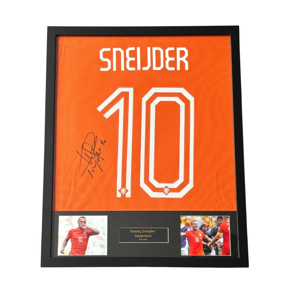 Wesley Sneijder gesigneerd Nederland thuisshirt WK 2014, Buitenlandse clubs, Shirt, Verzenden, 1695 CX, 28