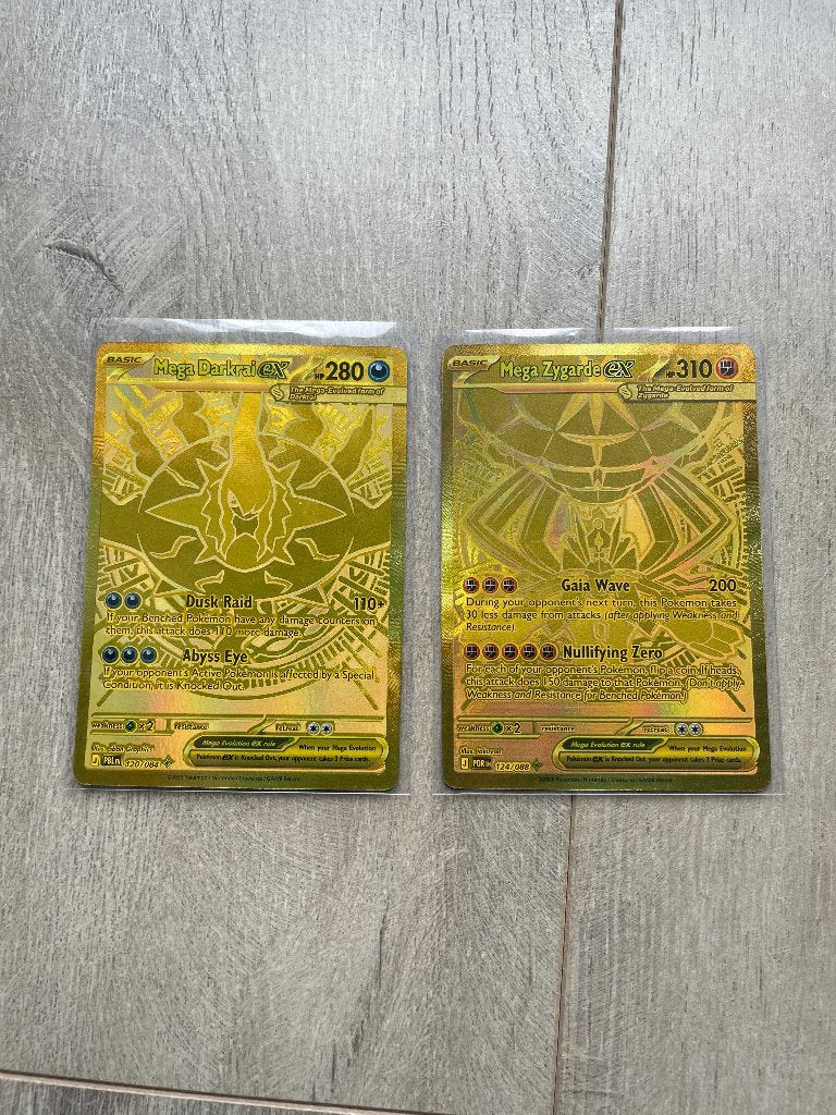 Pokémon twee gouden kaarten, Ophalen of Verzenden, Nieuw, Meerdere kaarten, Foil