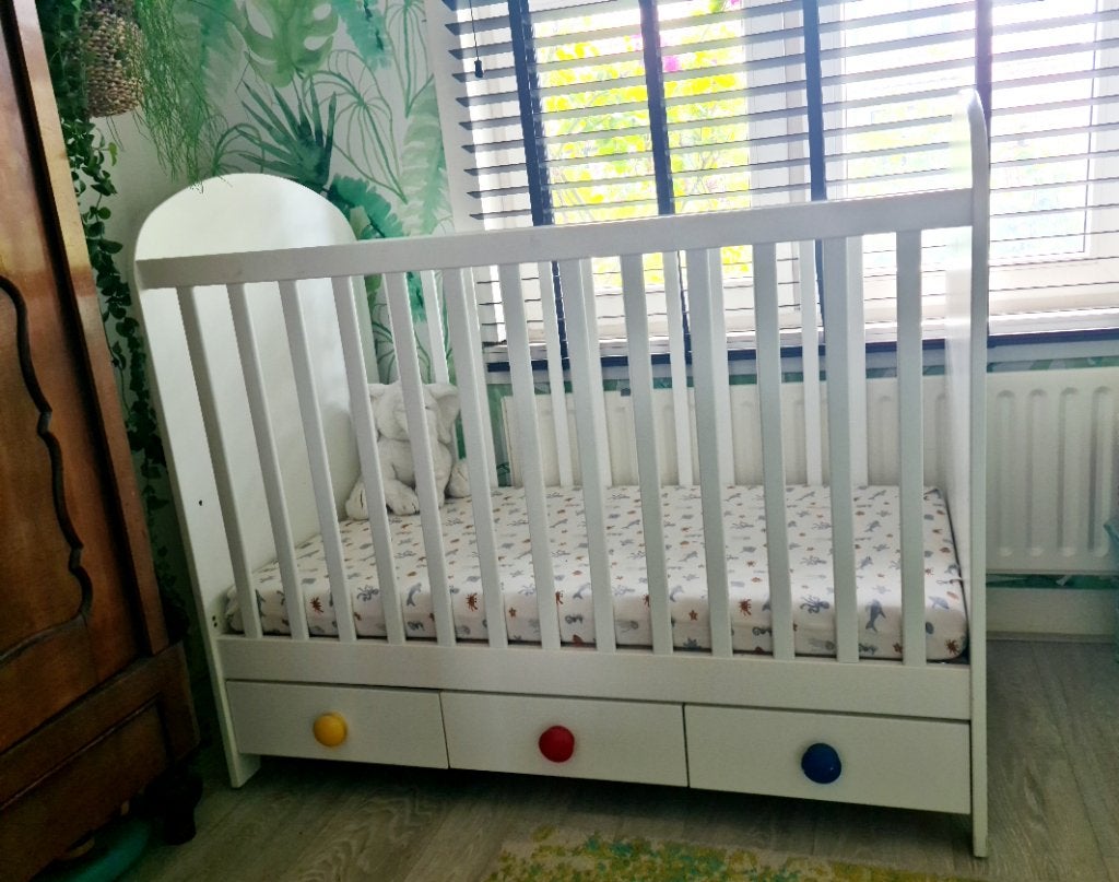 Kinderbedje Ikea, Ophalen, Gebruikt, Minder dan 140 cm, 70 tot 85 cm