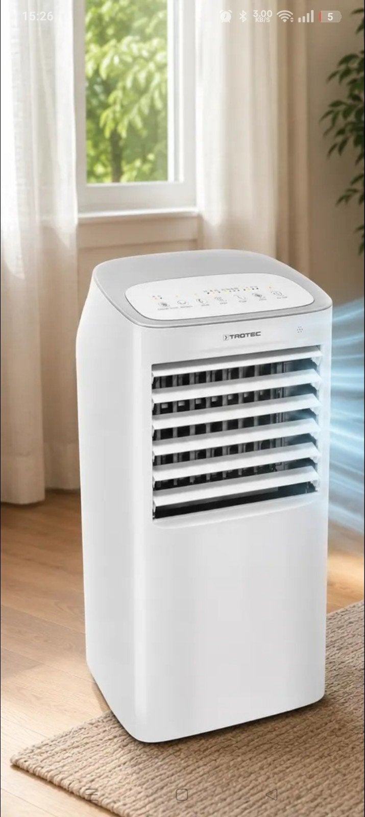 ik ben op zoek naar Mobiele airco - Koel, Witgoed en Apparatuur, Ophalen, Gebruikt, Timer, Minder dan 60 m³