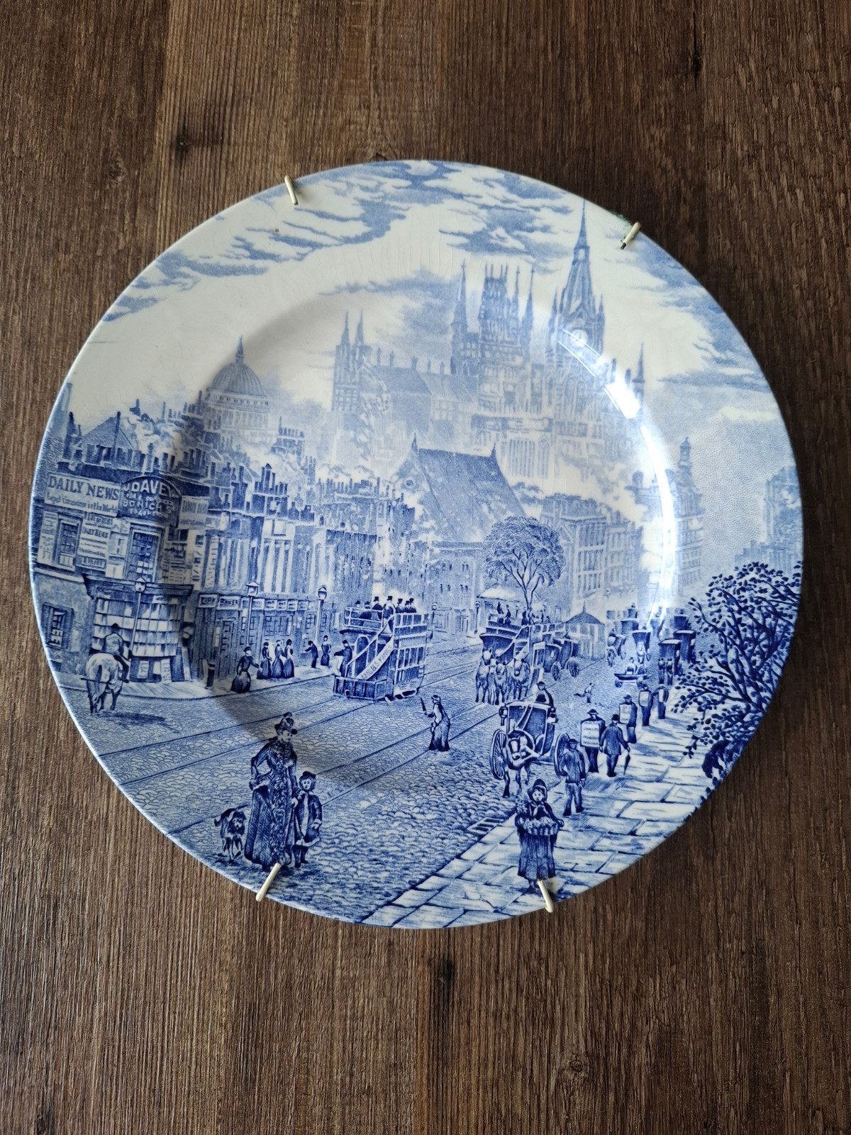 Engels decoratief bord - Staffordshire Ironstone, 25 cm, Antiek en Kunst, Ophalen