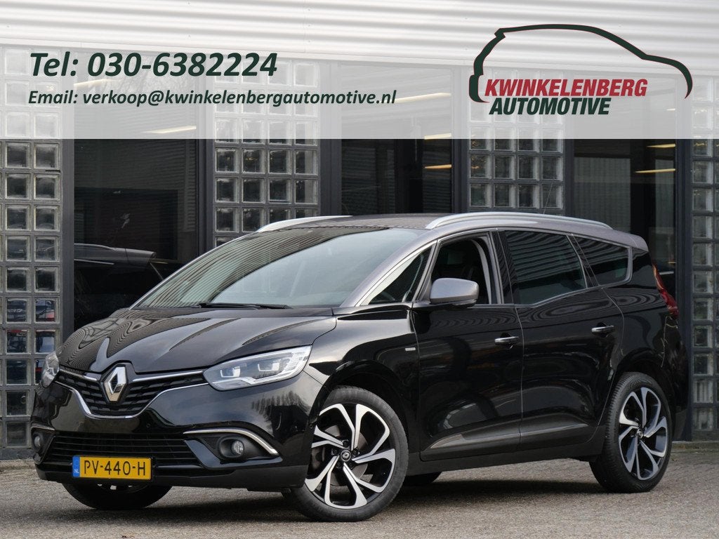Renault Grand Scénic 1.2TCe BOSE/ 7-PEROONS/ LEER/ CAMERA/, Voorwielaandrijving, 4 cilinders, 1850 kg, Zwart