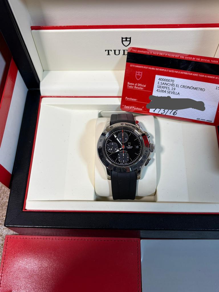 Tudor Chronautic 79380p, Ophalen of Verzenden, Zo goed als nieuw, Staal, Overige merken