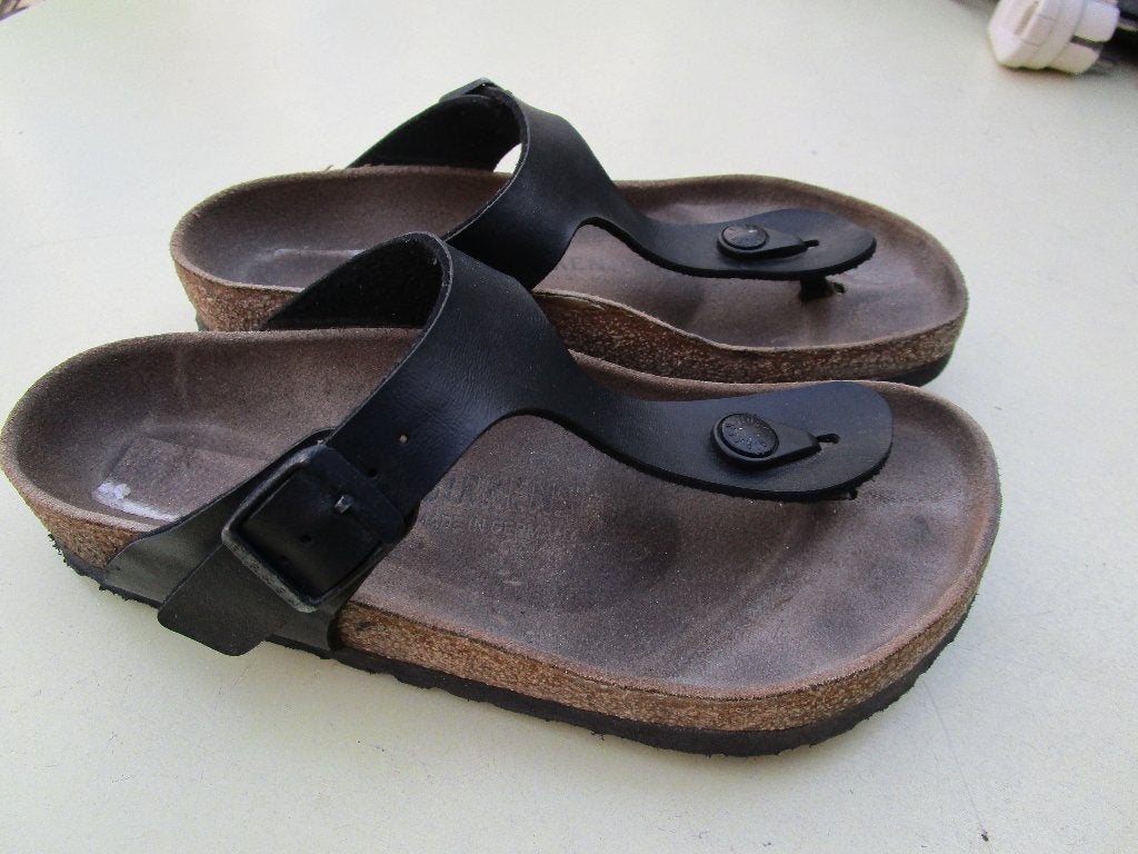 Birkenstock slippers, zwart, maat 35, Slippers, Zwart, Ophalen of Verzenden, Gedragen