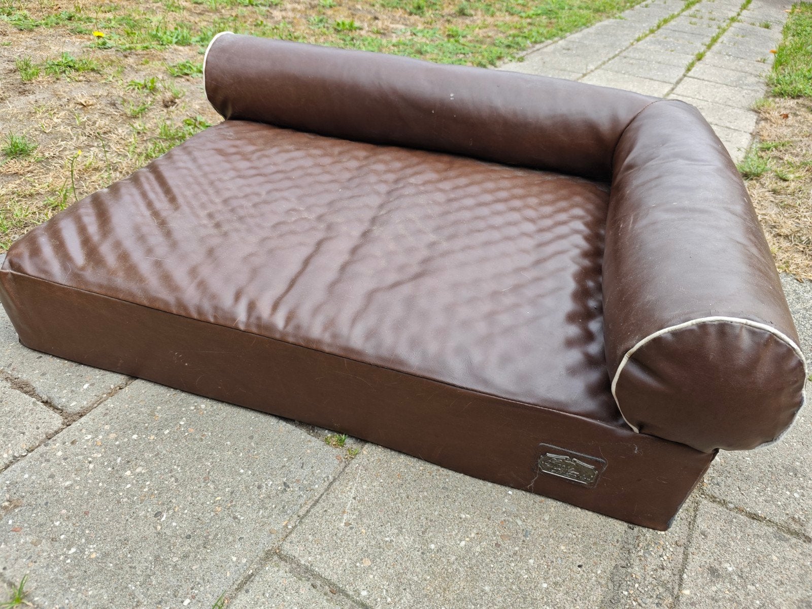 faux leather hondenbankje, Dieren en Toebehoren, Hondenmanden, Ophalen, Gebruikt, Leer