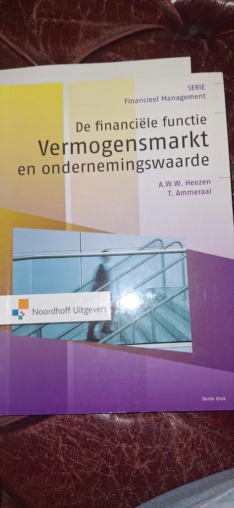 De financiële functie Vermogensmarkt en ondernemingswaarde, Ophalen of Verzenden, Zo goed als nieuw, Economie en Marketing, A.W.W. Heezen, T. Ammeraal