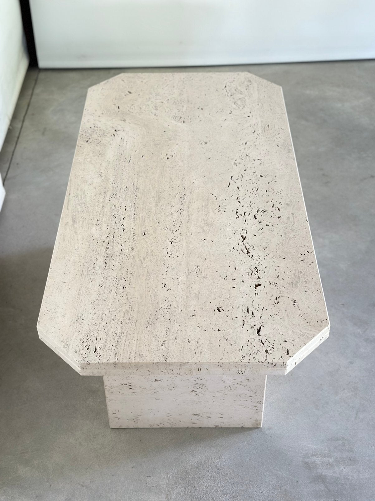 Vintage travertine coffeetable, Antiek en Kunst, Ophalen