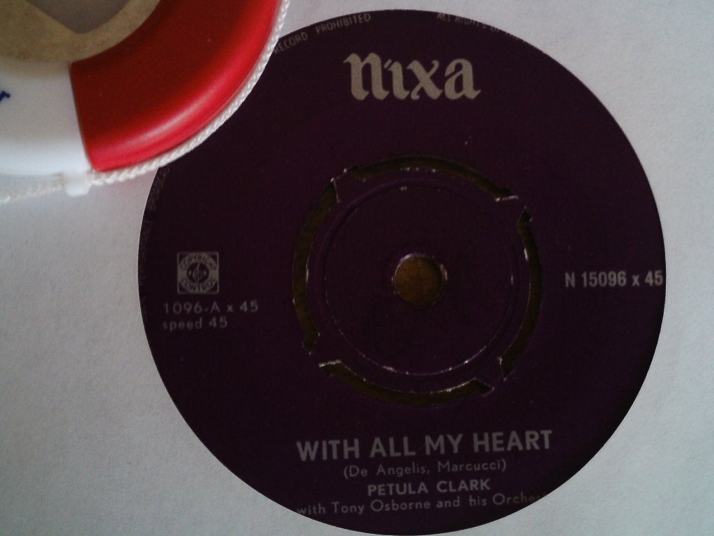 petula clark - with all my heart 15jun, 7 inch, Single, Ophalen of Verzenden, Zo goed als nieuw