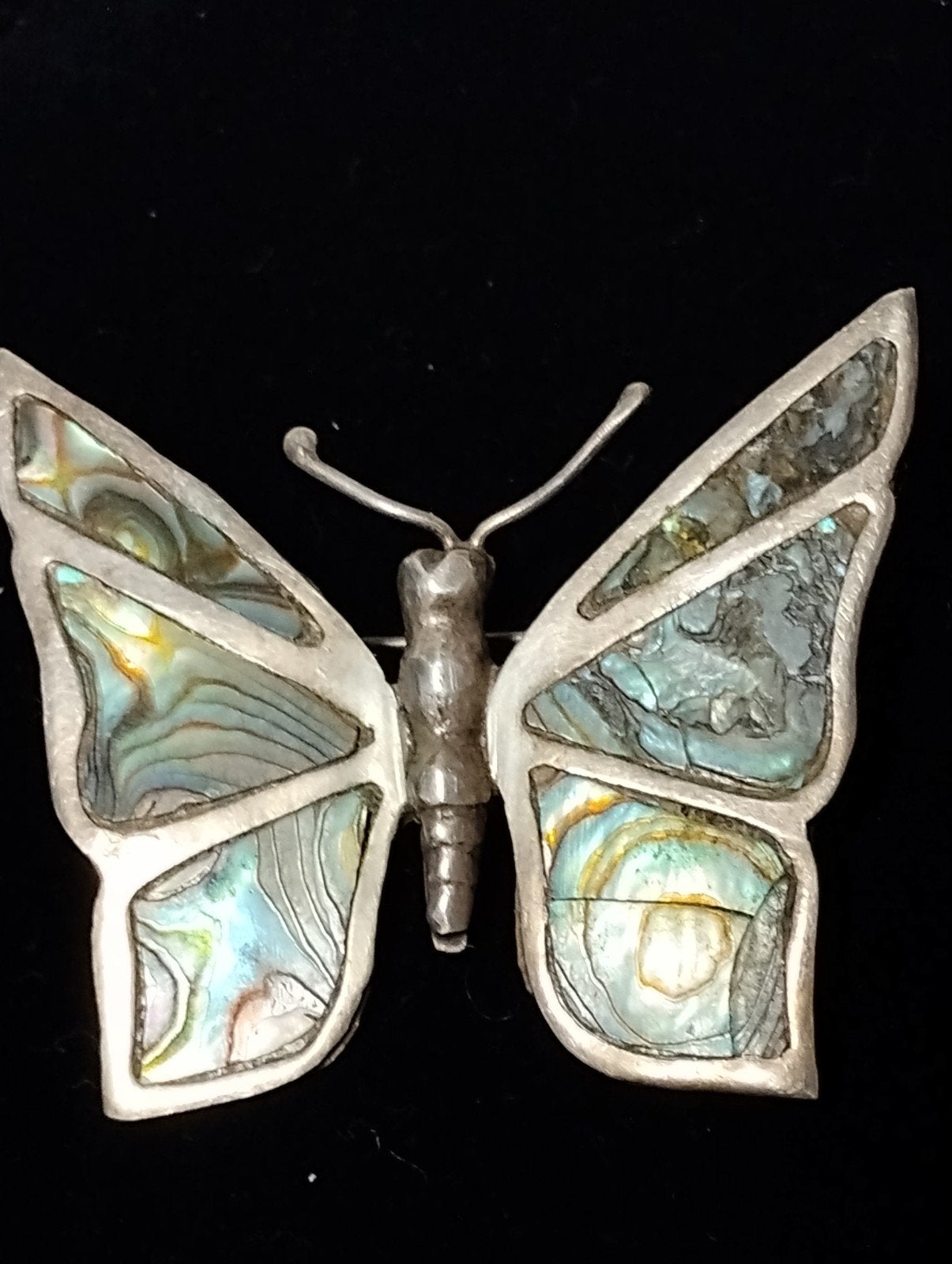 Vintage jaren vijftig Taxco Sterling zilveren broche, Ophalen of Verzenden
