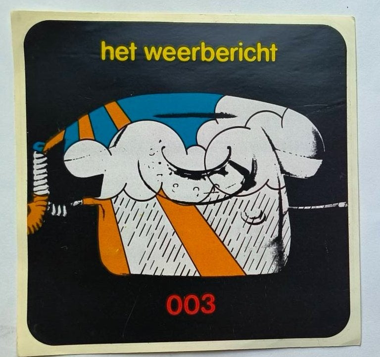 Sticker Het weerbericht 003, Ophalen of Verzenden, Zo goed als nieuw, Overige typen