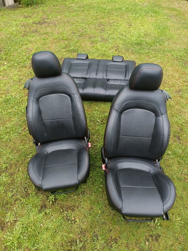 Orgineel zwart lederen interieur Fiat grande punto (199), Ophalen, Gebruikt, Fiat