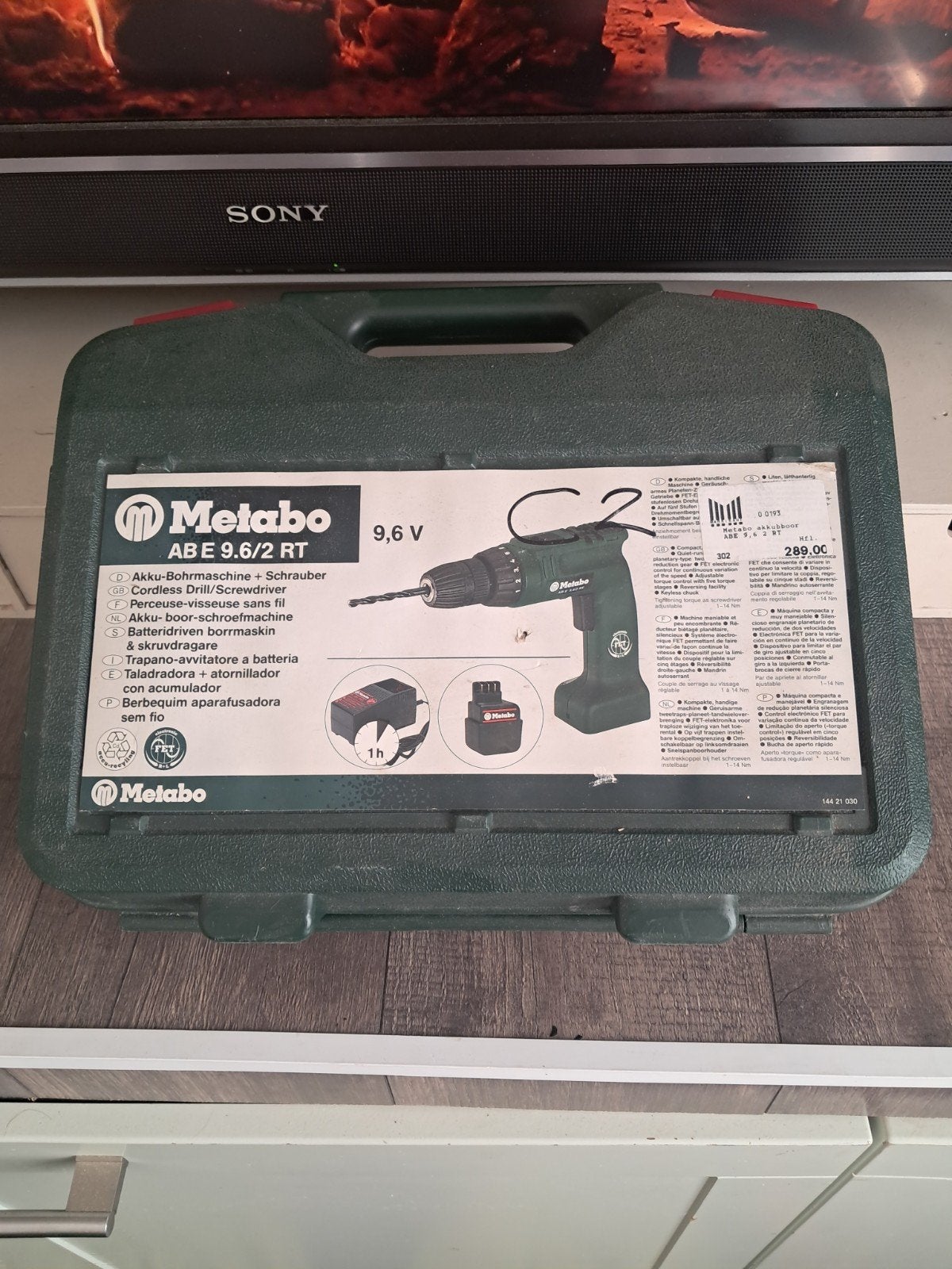 Metabo Accu Boormachine AB E 9.6/2 RT met oplader, Doe-het-zelf en Verbouw, Gereedschap | Boormachines, Ophalen of Verzenden, Gebruikt