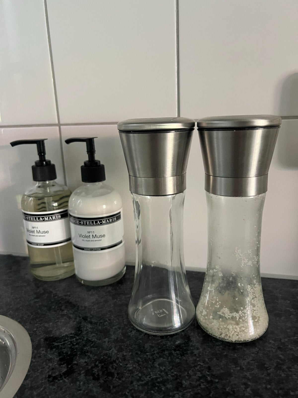 2 x RVS Peper- en Zoutmolen Set - Handig en Stijlvol, Overige typen, Zilver, Ophalen of Verzenden, Zo goed als nieuw