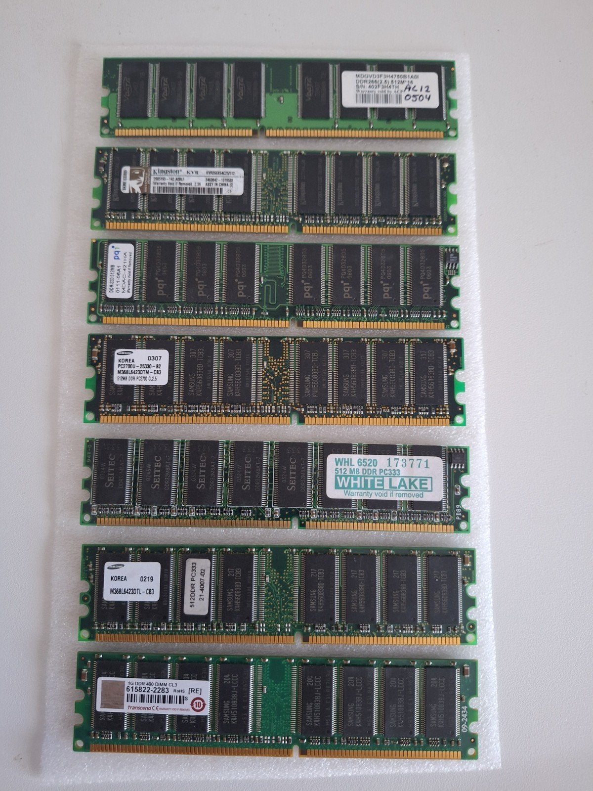 Geheugenmodules DDR-3 RAM, 512 MB en 1 GB, 266, 333 en 400 MHz, DDR3, Ophalen of Verzenden, Desktop
