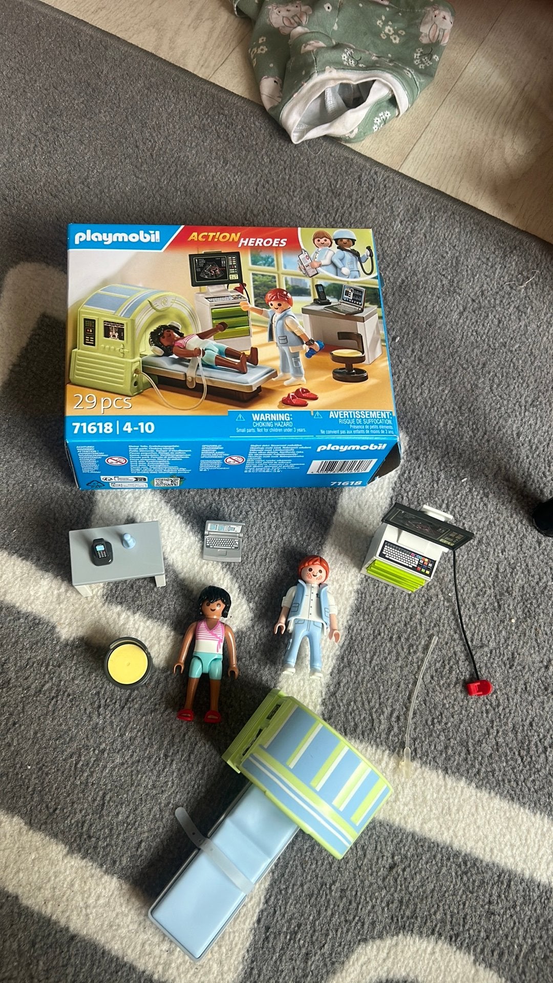 Playmobile ziekenhuis set 71618, Ophalen of Verzenden, Zo goed als nieuw