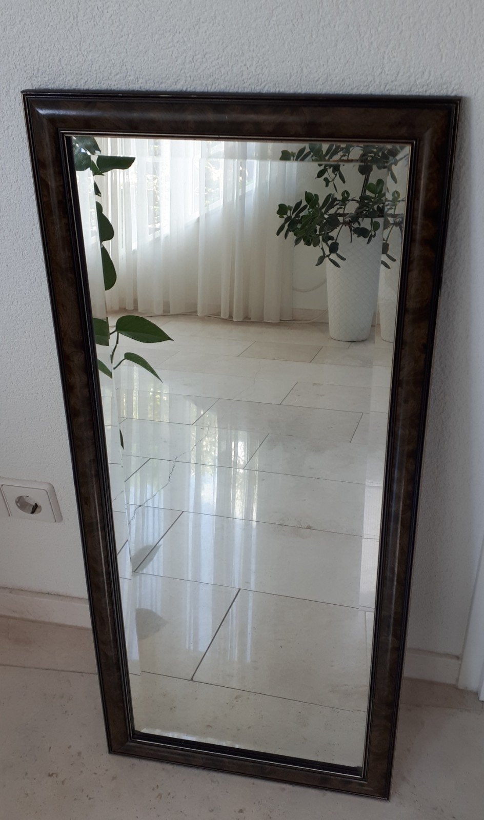 Spiegel 90x40 cm met facet geslepen rand, Ophalen