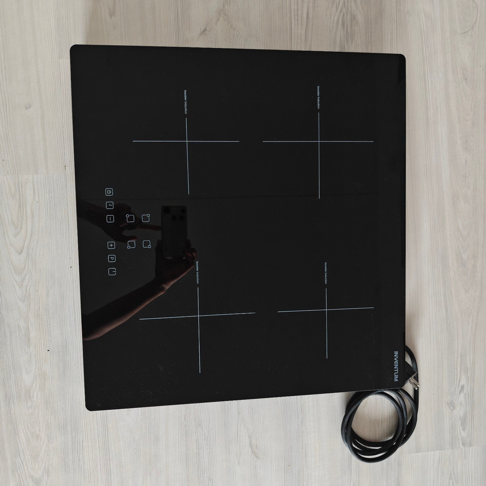 Inventum VKI5510ZWA Vrijstaande Inductiekookplaat, Ophalen, 4 kookzones, Zo goed als nieuw, Inductie
