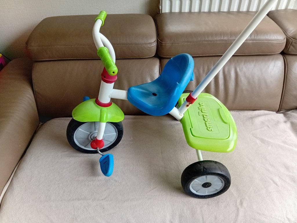 Smartrike driewieler met duwstang, Ophalen, Terugtraprem, Gebruikt, Duwstang