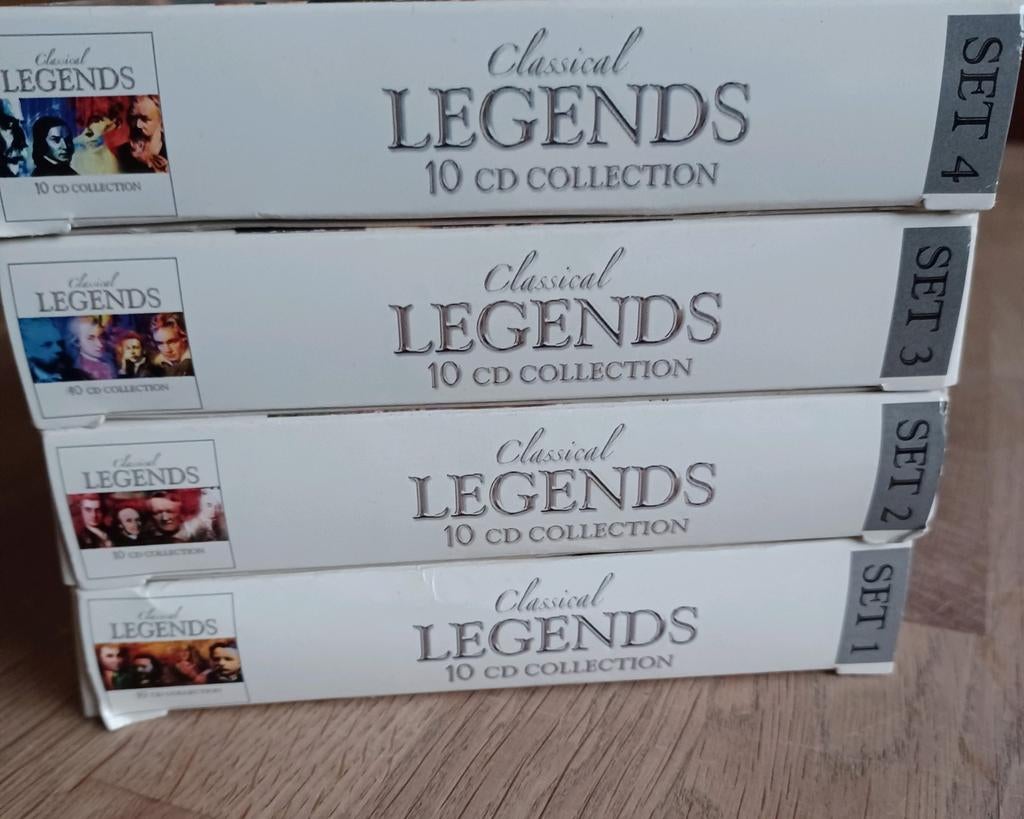 Classical Legends 10 CD Collection - deel 1, 2, 3 compleet, Cd's en Dvd's, Cd's | Klassiek, Zo goed als nieuw, Boxset, Opera of Operette
