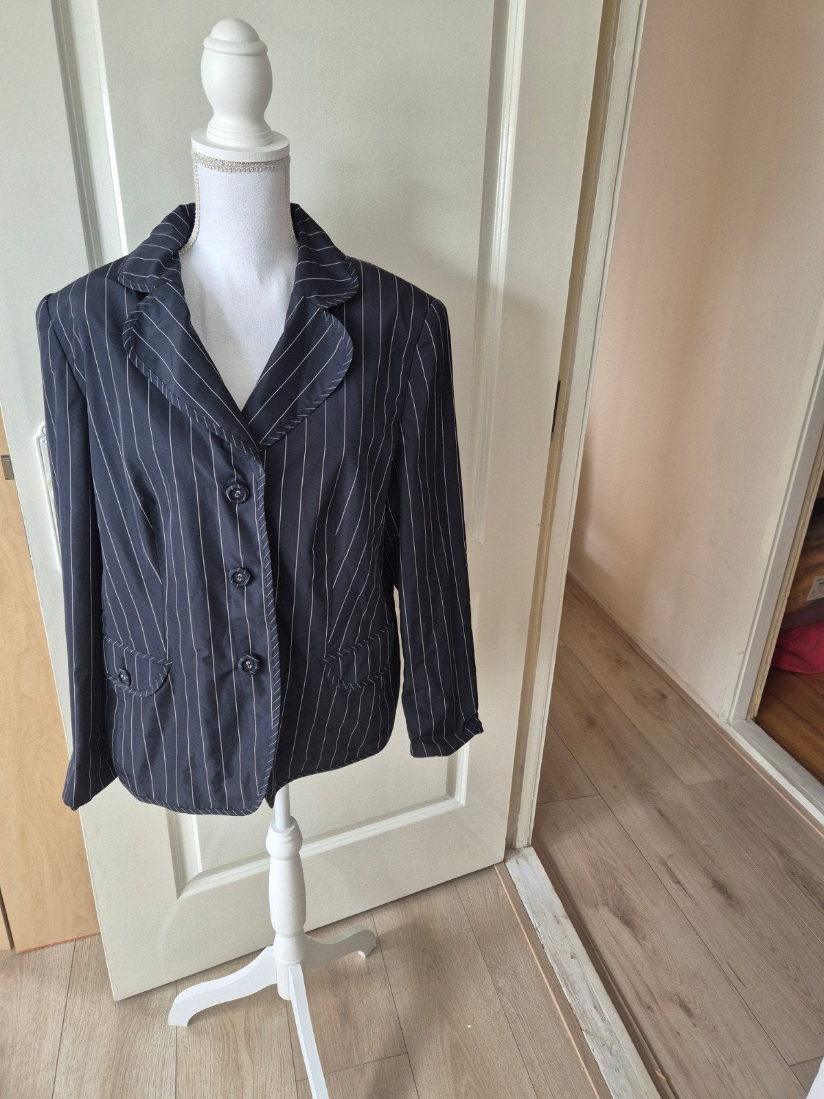 Gerry Weber gestreept jasje - Maat M, Zwart, Maat 42/44 (L), Ophalen of Verzenden, Zo goed als nieuw