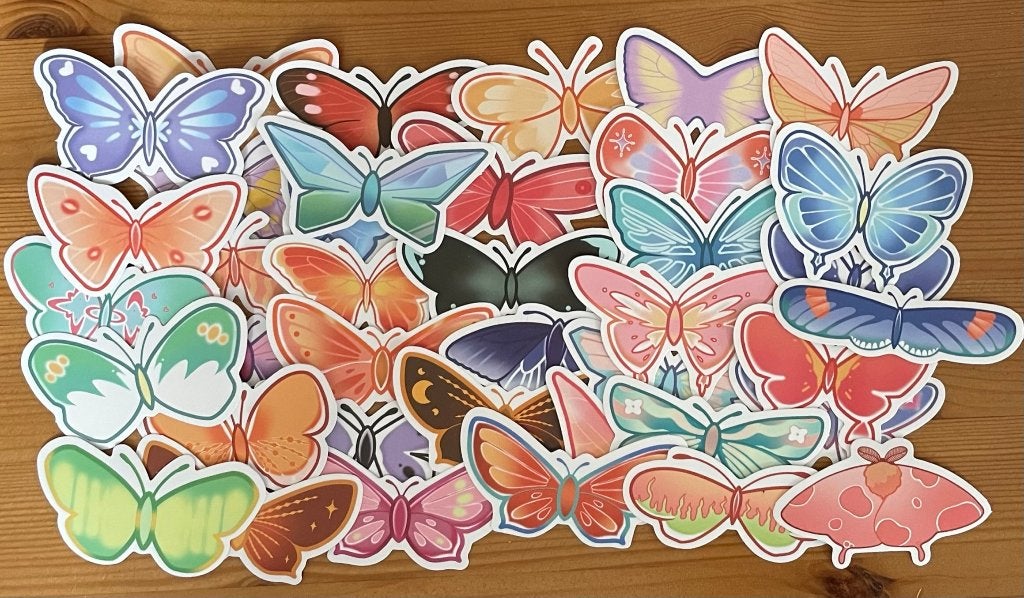 Vlinders stickers, Verzenden, Nieuw, Meerdere stickers