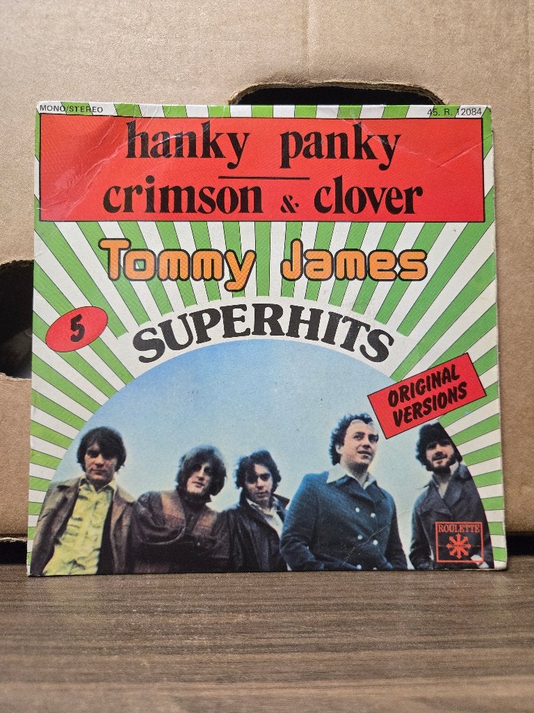 Tommy James - Hanky panky/Crimson and clover, 7 inch, Ophalen of Verzenden, Zo goed als nieuw, Pop