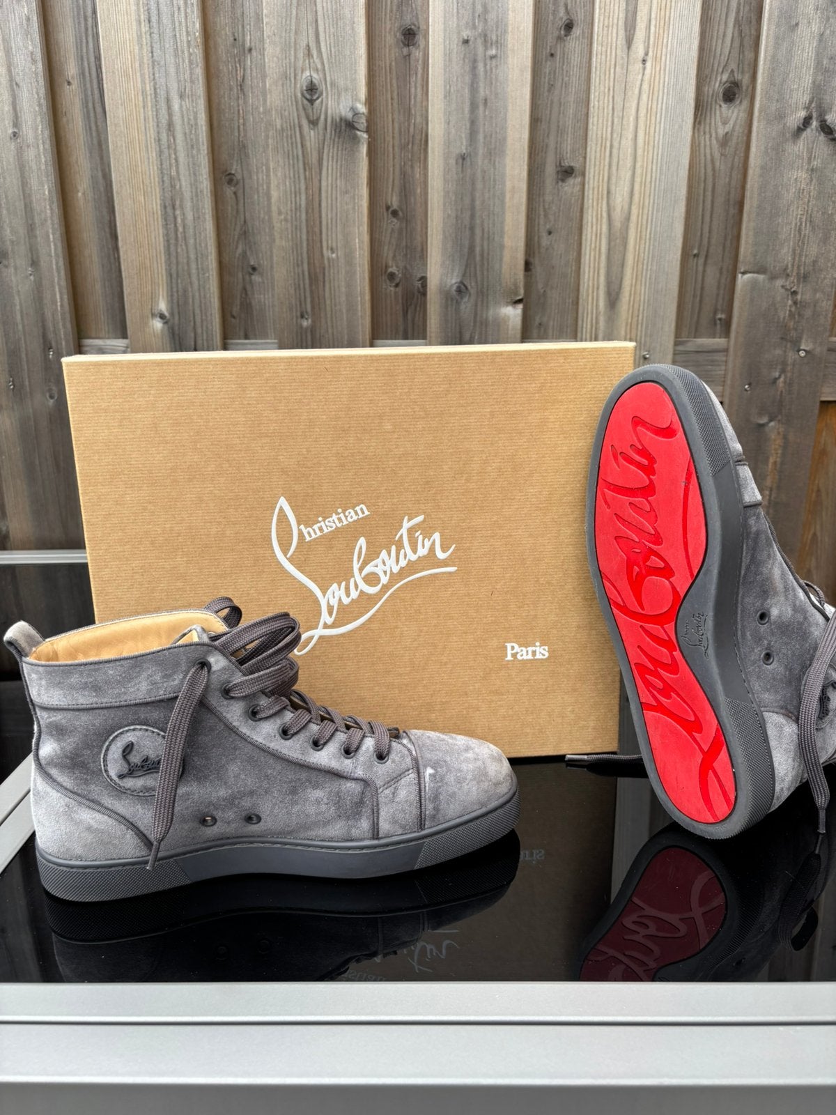 Christian Louboutin Louis Orlato High Top Sneakers – Maat 43, Verzenden, Zo goed als nieuw