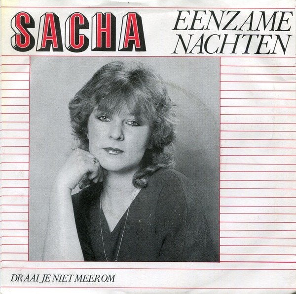 Juke-Box Single (1984) Sacha - Eenzame Nachten, Gebruikt, Fotohoes, 7 inch, Ophalen of Verzenden