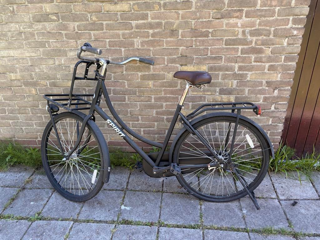 Spirit fiets met lekke achterband, Terugtraprem, Ophalen, Overige merken, 53 tot 56 cm