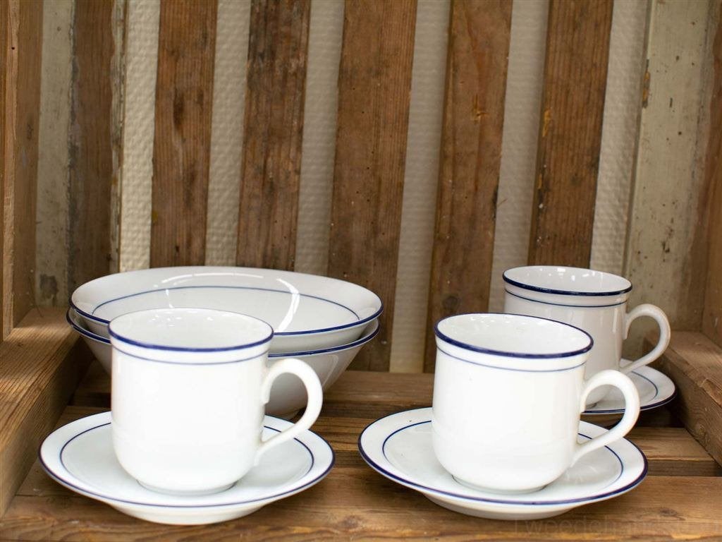 8 delig Leftmann weiden bavaria servies 30478, Gebruikt, Ophalen of Verzenden, Bord(en), Wedgwood