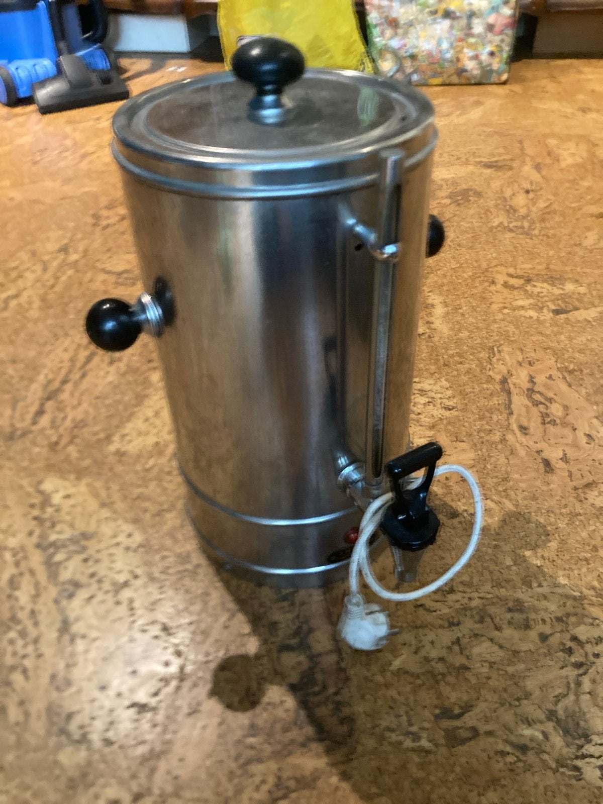 Vintage Animo heet water ketel - RVS - Amersfoort Assen, Ophalen, Gebruikt, Overige typen, 10 kopjes of meer