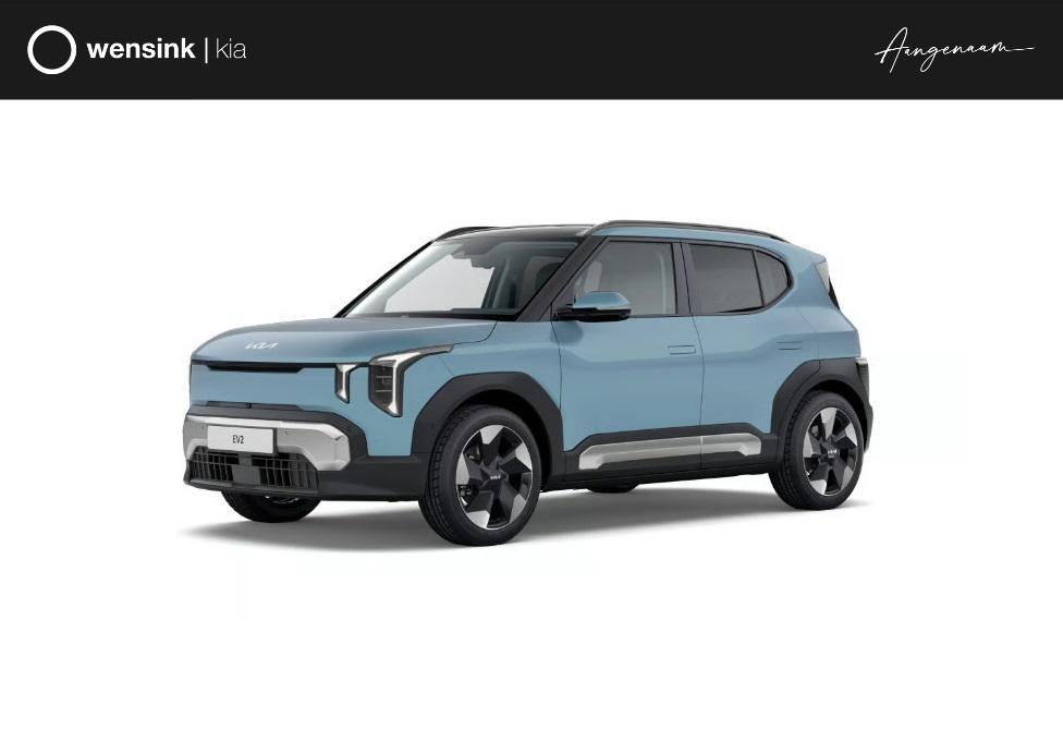 Kia EV2 Plus 42.2 kWh 5-zits | Privacy Glass | Dual zone cli, Auto's, Kia, Stof, Blauw, Nieuw, Te koop