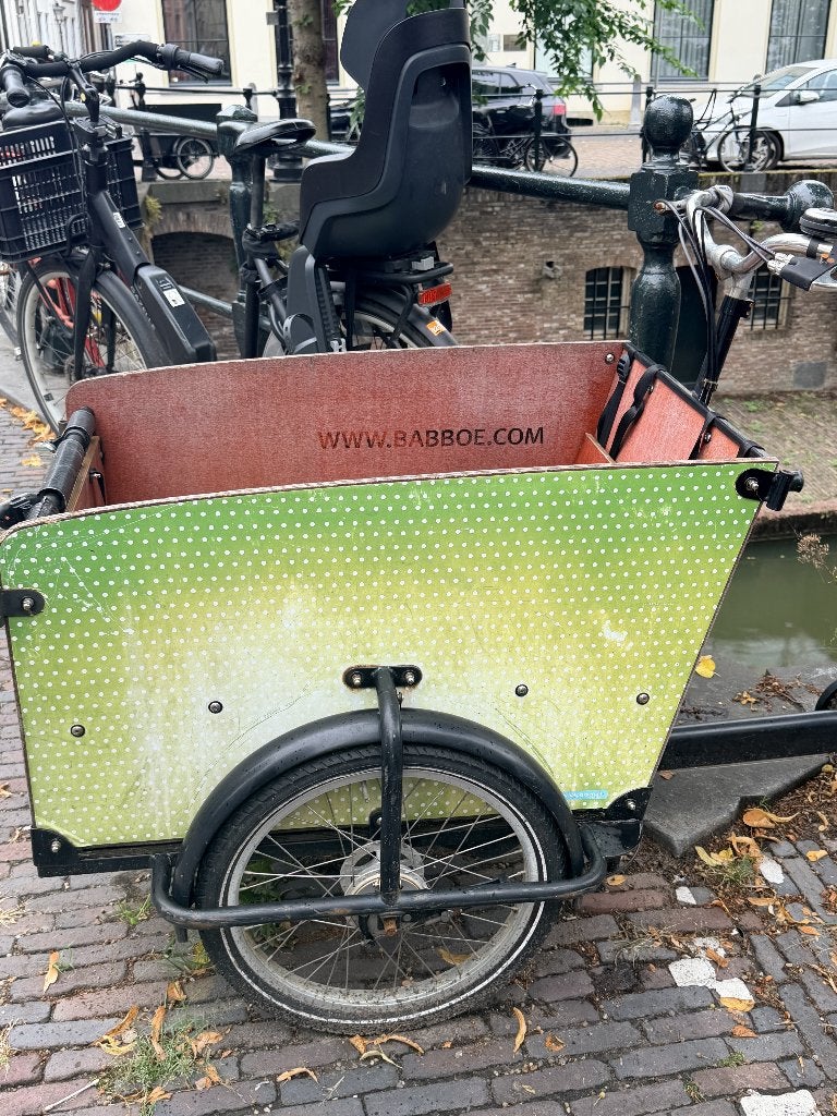 TE KOOP BABBOE BAKFIETS, Fietsen en Brommers, Ophalen, Gebruikt, 2 kinderen