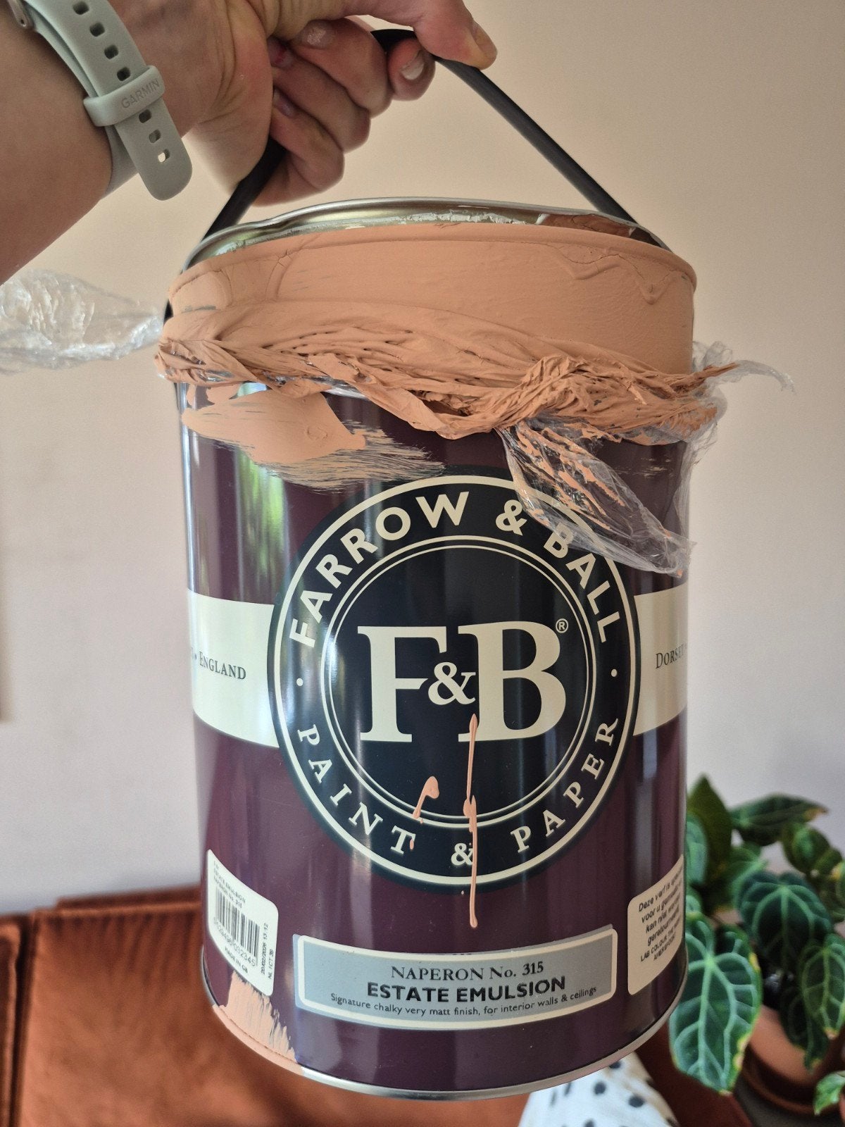 Farrow & Ball Naperon No. 315 Estate Emulsion - 5L (2/3 vol), Ophalen