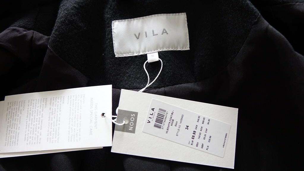 nieuwe zwarte VILA jas, Verzenden, Zwart, Vila, Nieuw