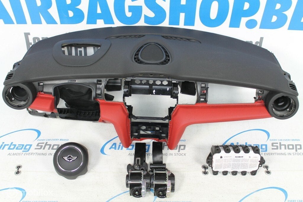 Airbag set Dashboard zwart/rood Mini Cooper F55 F56 F57, Gebruikt, Ophalen of Verzenden