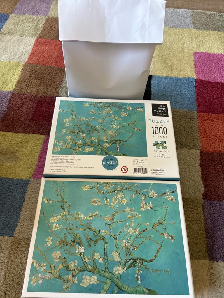 Van Gogh Museum Puzzel - Amandelbloesem 1000 stukjes, Ophalen of Verzenden, 500 t/m 1500 stukjes, Nieuw, Legpuzzel