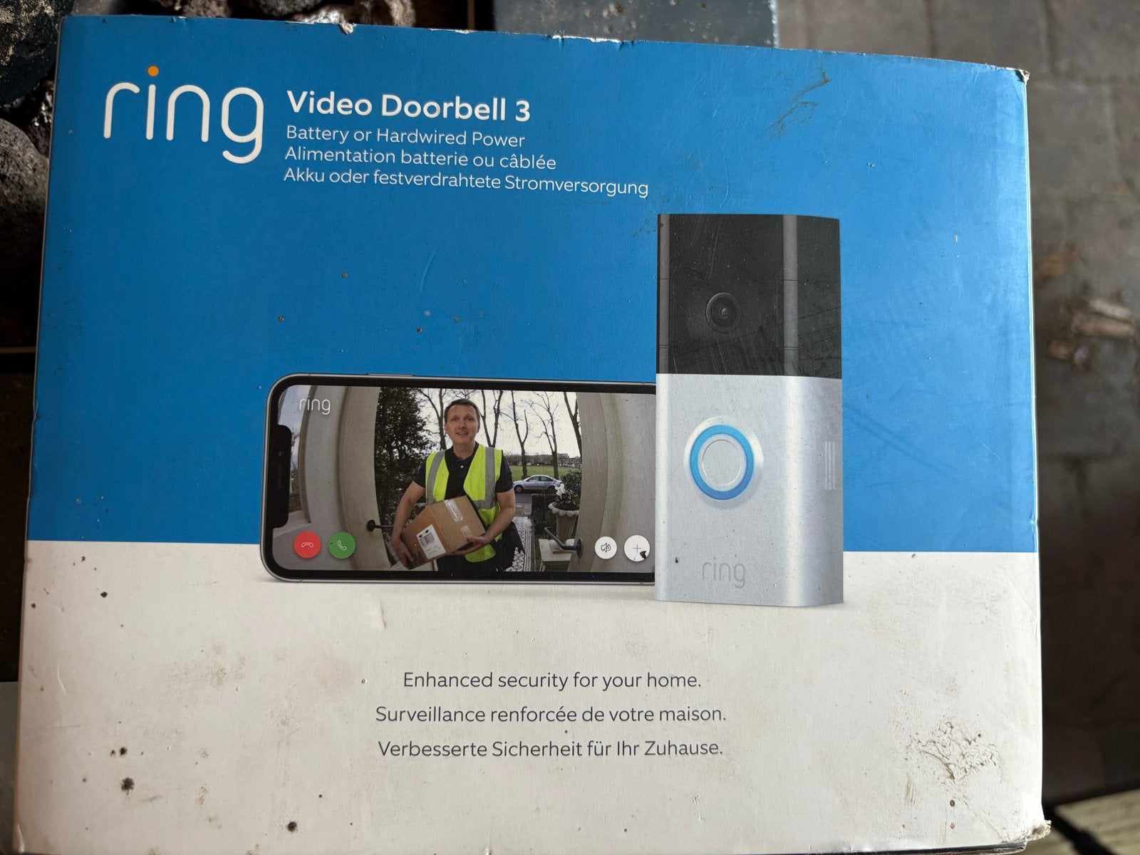 Ring Video Deurbel 3 - Zo goed als nieuw in doos, Beweging, Detector, Sensor of Melder, Nieuw, Ophalen of Verzenden